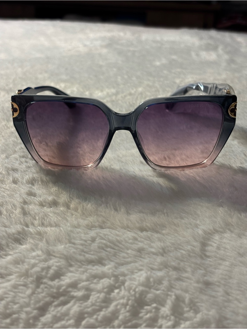 Brand New LV Purple to Pink Ombre Square Sunglasses